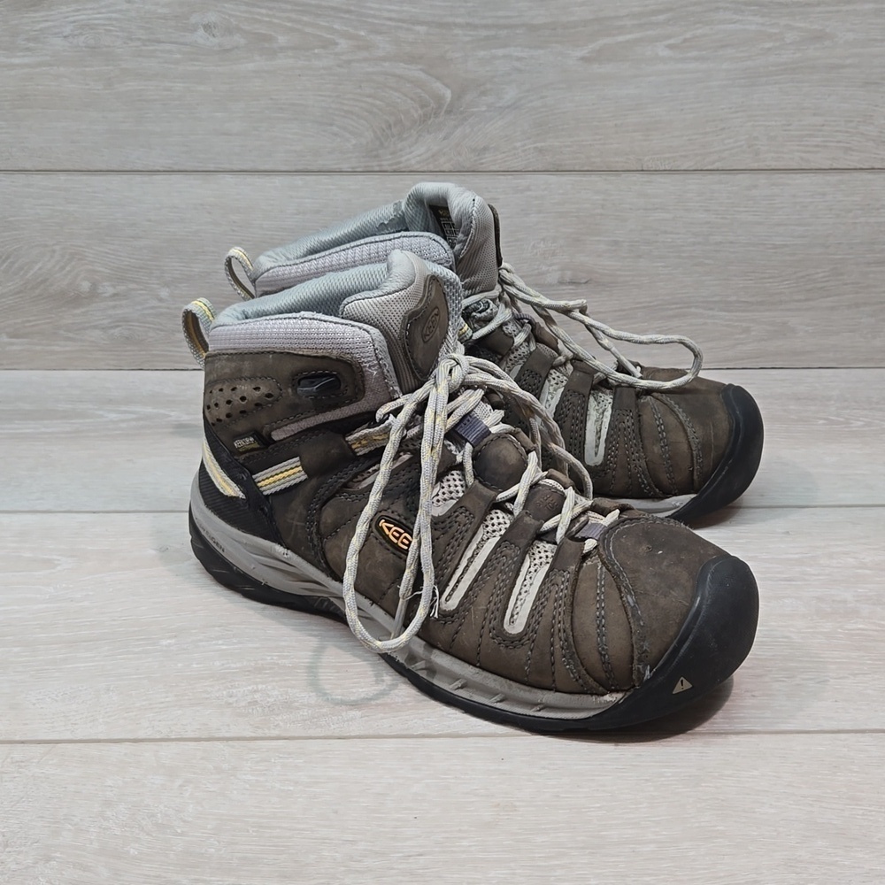 Keen Womens Utility Watproof DetroitLeather Sneakers Composed Steel Toe shoes 8M